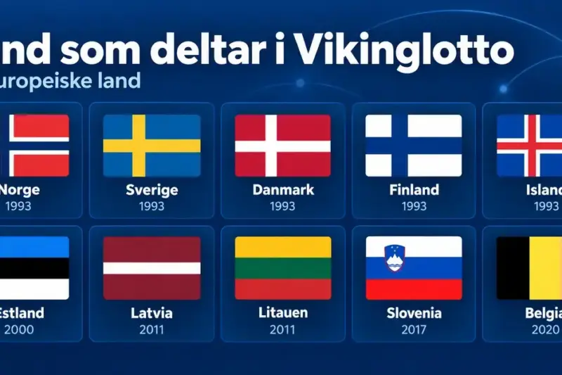 Land som deltar i Vikinglotto